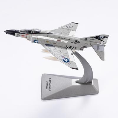 F4 Металлическая модель самолета масштаба 1/144 (включая базу) Масштабная модель Размещение дома, коллекционирование и украшение Креативный подарок