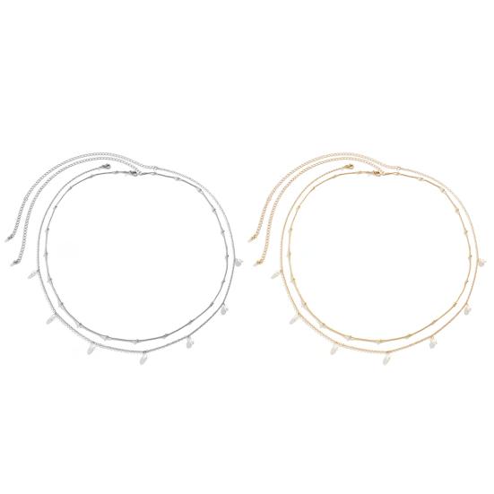 2 шт. двухслойные тонкие универсальные цепочки для живота женские регулируемые цепочки на талию из искусственного жемчуга ювелирные изделия