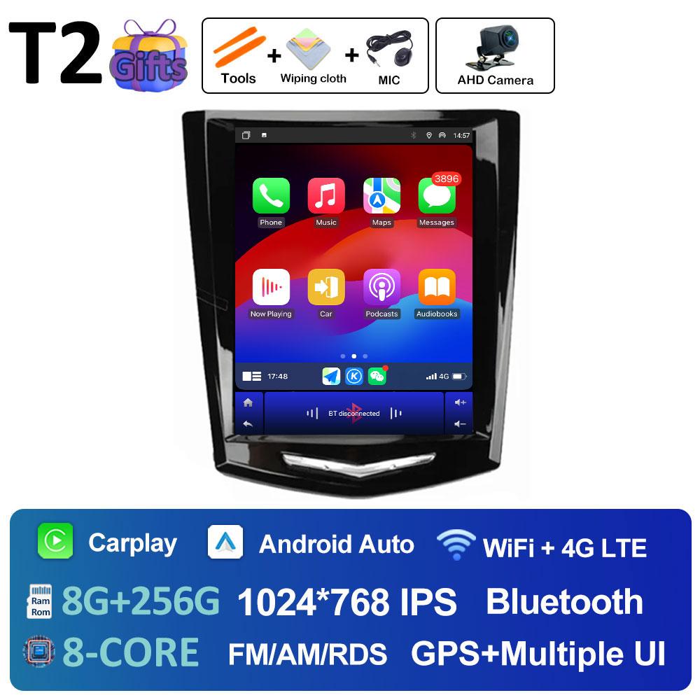 Для Cadillac ATS XTS CTS SRX 2013 2014 2015 2016 DSP Стерео Беспроводной Carplay Android Auto 2.5D Сенсорный экран Головное устройство Не 2 DIN