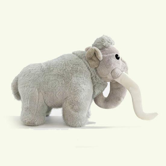 Плюшевая игрушка Шерстистый мамонт Реалистичное пушистое чучело животного с длинными бивнями Милый уродливо-милый слон