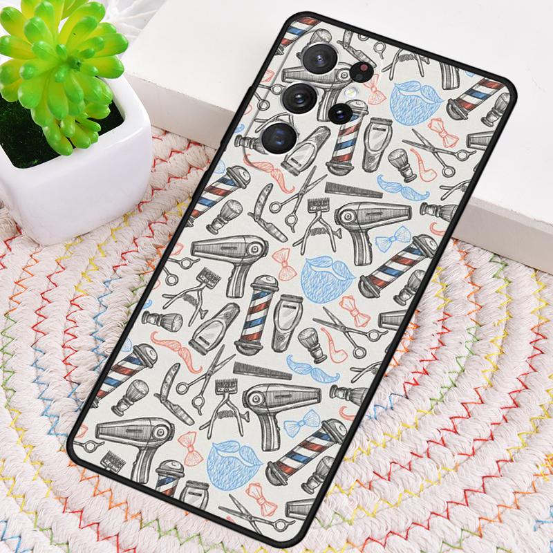 Парикмахерская Парикмахер Мягкий Чехол для Телефона для Samsung Galaxy note 10 pro S26 Ultra S23 S24 FE S25 S21 S22 PLUS Ударопрочный Чехол