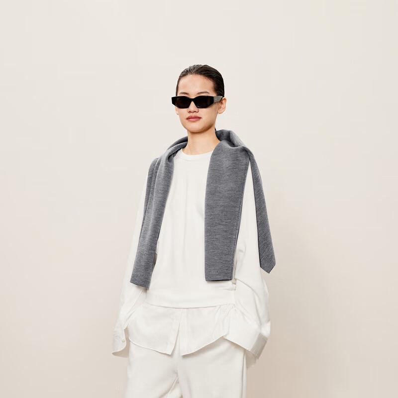 Less Свитшот-пуловер свободного кроя с круглым вырезом, Осень 2024