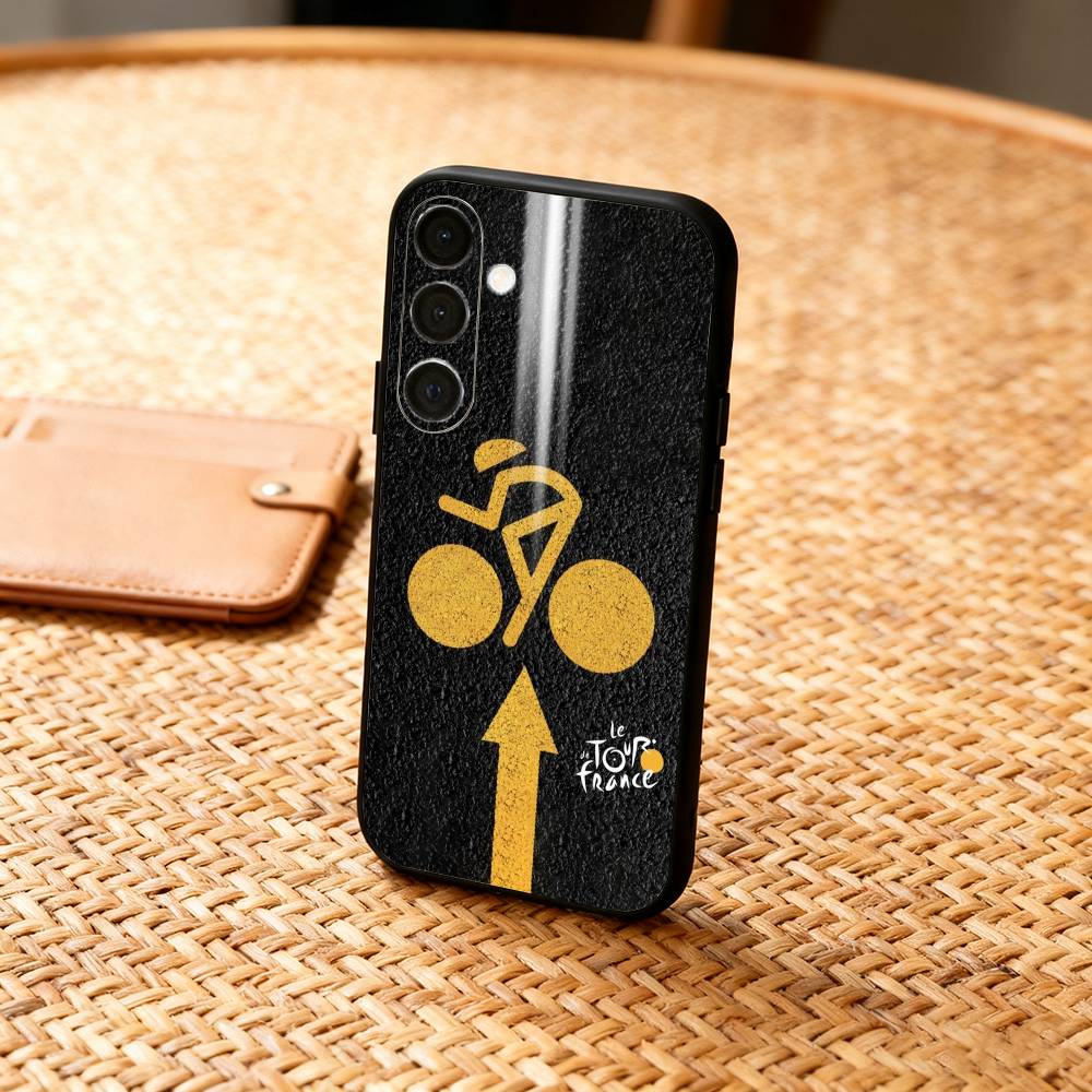T-Tour De France Bicycle Exercise Phone Case For Samsung A73,72,71,53,52,51,22,91,80, Soft Black Cover