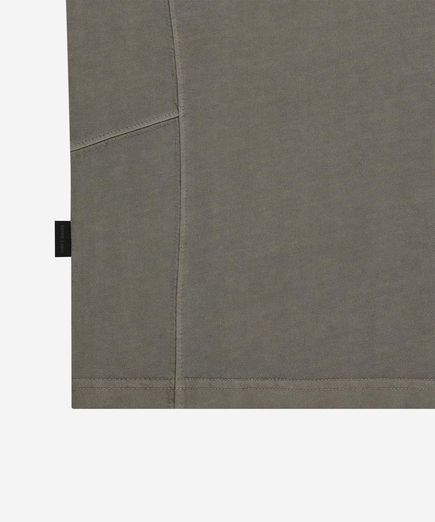 NODE LABS Разработка:7 Фирменная футболка с длинным рукавом, окрашенная методом garment-dye, Коричневая