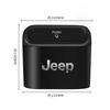 For Jeep Car Door Trash Can Garbage Bin Storage Box Auto Accessories For Jeep Grand Cherokee Wrangler JK Gladiator Compass Re