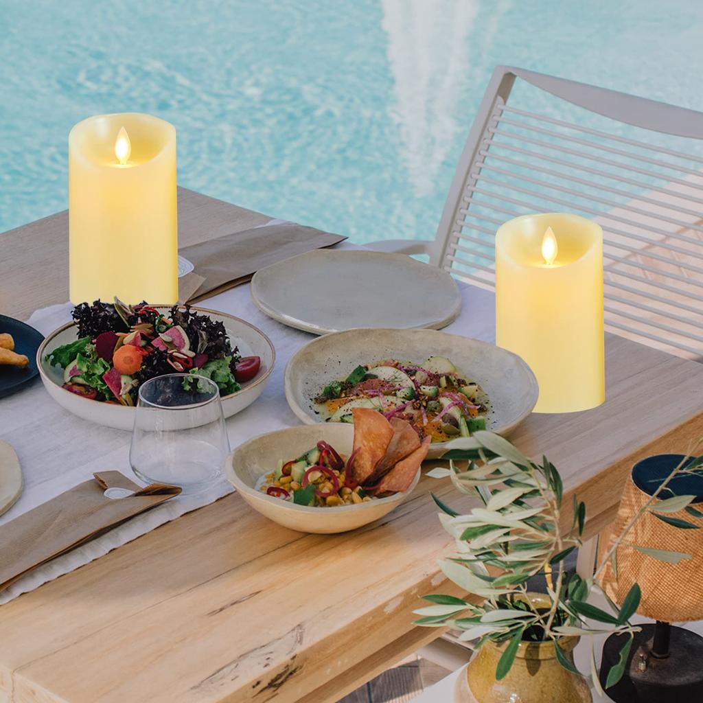 Свеча светодиодная Свеча светодиодная Свеча USB перезаряжаемая теплая цветная лампа со специальным пультом дистанционного управления Автоматический таймер выключения AnnTec x Высота