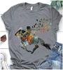 Футболка унисекс для верховой езды Girlest Sport Grey