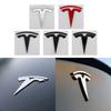 3D ABS Автомобильный Передний Капот Значок Задний Багажник Наклейка Для Model 3 Model Y Замена Декоративные Наклейки Аксессуары