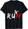 Run Stick Figur Runner Running Funny 5k Runners Marathon Women Unisex T-Shirt Funny Gift Clothes Tops Graphic T Shirt