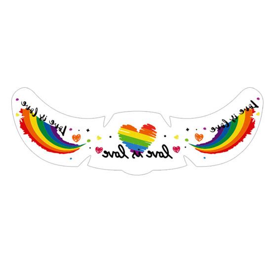 Freckle Temporary Tattoos, Waterproof & Long Lasting Face Stickers, Rainbow Color Makeup Decals for Festival, Party, Halloween