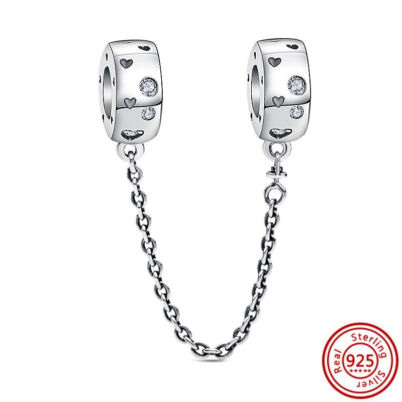 Стерлингового серебра 925 пробы, звезды, снежинки, гитара, сердечки, корона, паве, одноцветные бусины «сделай сам», подходят оригинальные подвески, браслет, ювелирные изделия