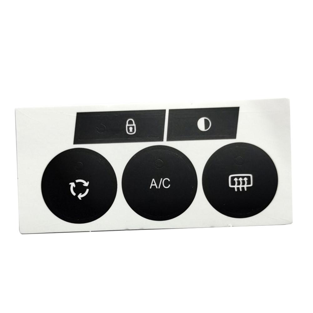 Наклейки на кнопки C4 C4 Ремонт кнопок управления кондиционером для ремонта салона автомобиля Устойчивый к растрескиванию высококачественный материал