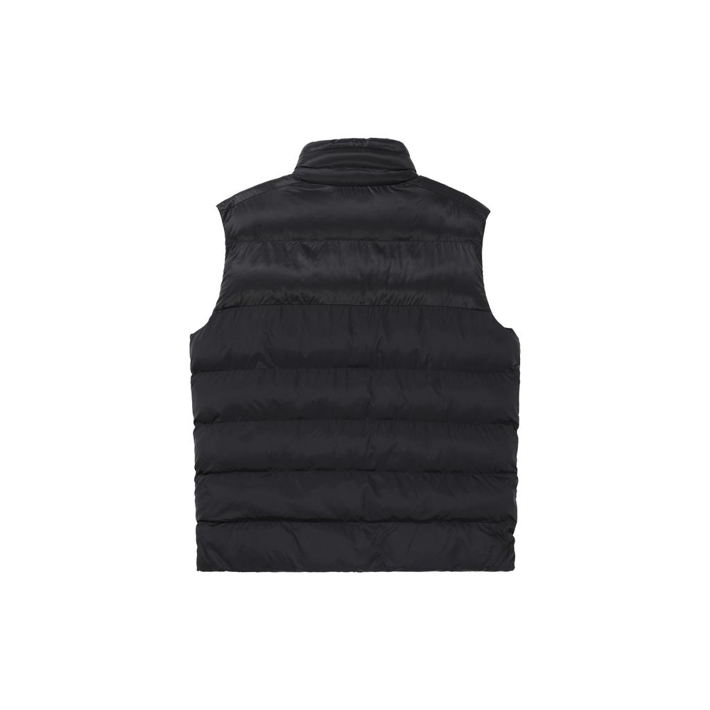 Jordan Solid Color Print Logo Zip Vest Men Outerwear Black CN4268-015