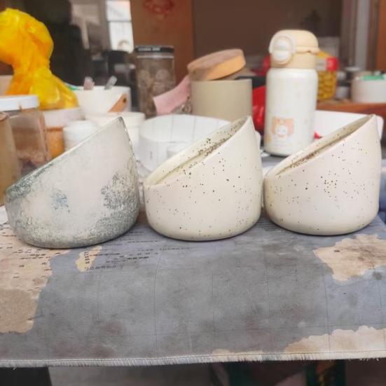 Керамическая миска для очистки трав Ручная работа Чашка для очистки трав с отверстиями разного размера Эффективные инструменты для удаления листьев