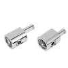 2pcs Amp Input Reducer Adapter 10 Gauge To 4 Gauge Nickel Plated 6061 Aluminum for Cars Boats