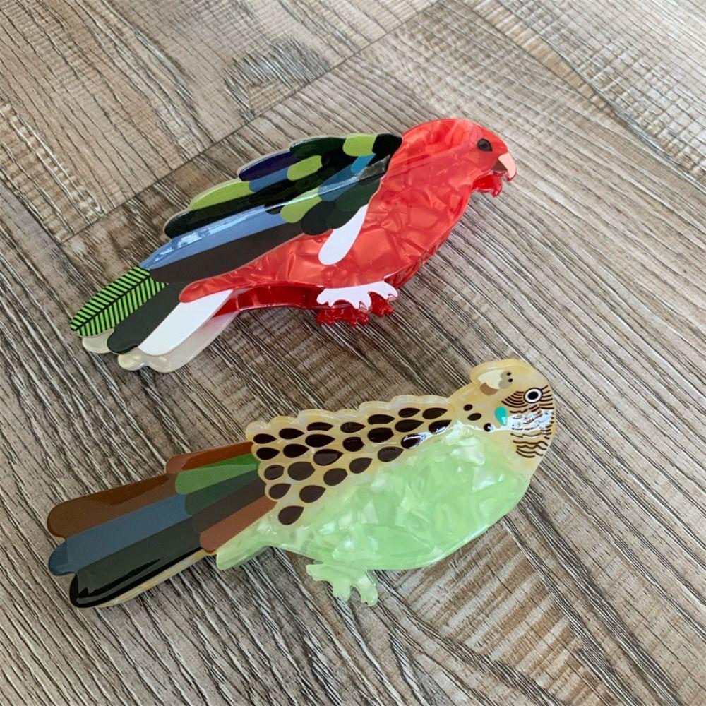 Grasp Bird Hair Clip Hummingbird Cartoon Animal Shark Clip Creative Acetic Acid Hair Claw Female
