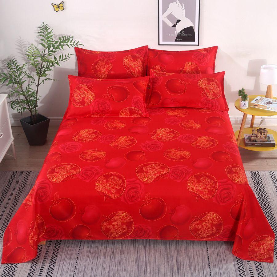 Постельное белье из мягкой ткани с цветочным рисунком для всех сезонов - Доступно в размерах для двуспальной и односпальной кровати