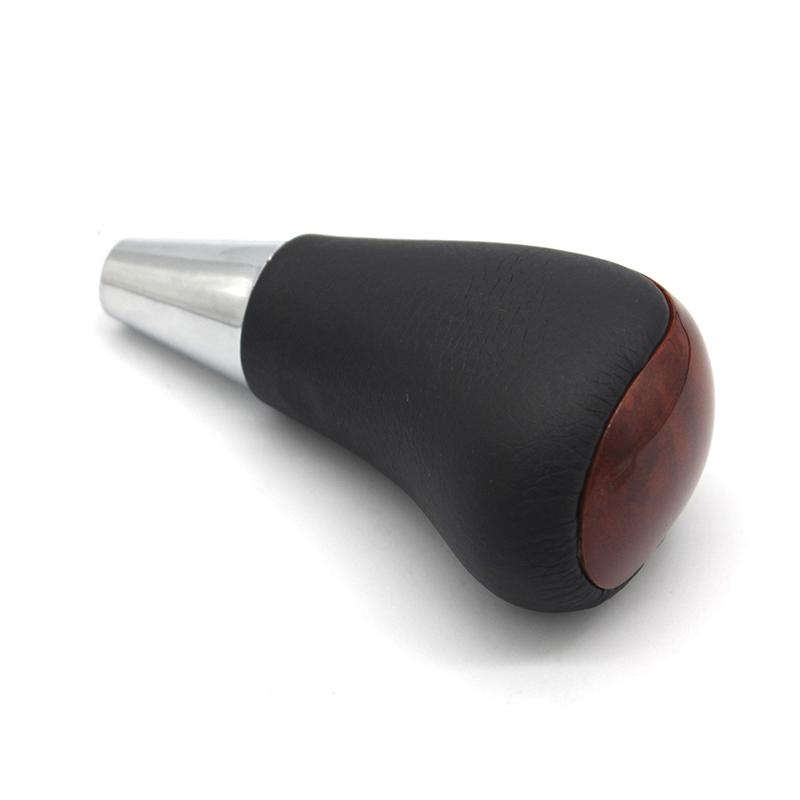 Walnut Wood Leather Automatic Gear Shift Knob Shifter Lever for Toyota Camry Prado Corolla RAV4 for Lexus Car Styling