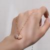 Copper Micro-inlaid Zircon Fashion Necklace Pearl Shell Necklace Colorfast Niche Design Clavicle Chain