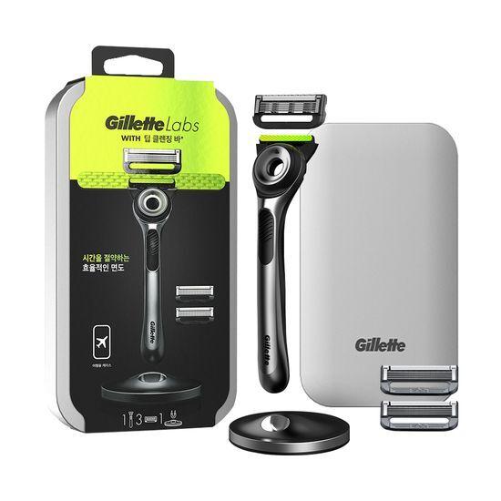Gillette Labs Deep Cleansing Bar Tin Case Promotion (Handle + 3 Blades + Tin Case)