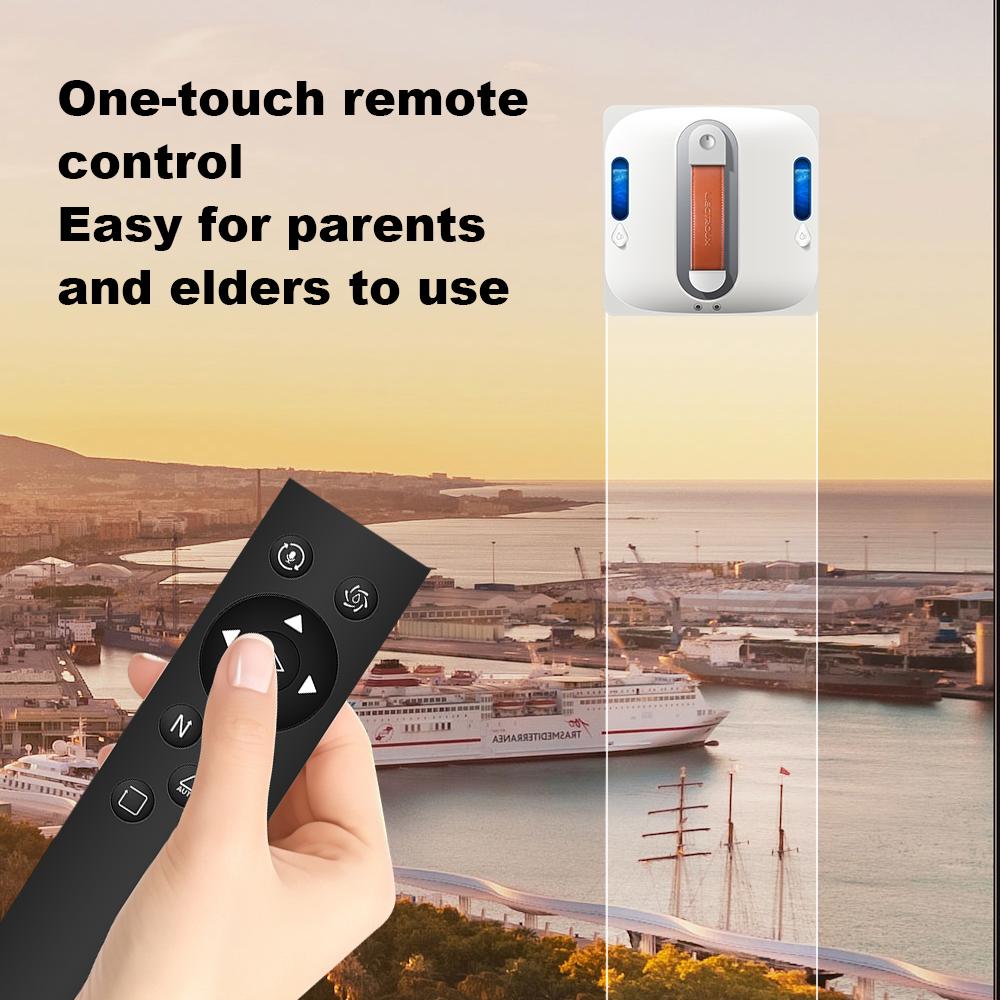 LIECTROUX S11 Robot Window Vacuum Cleanerr 4-Way Spray,Laser Sensor,Auto Glass Wet Mop,Home Floor Window Cleaning Robot