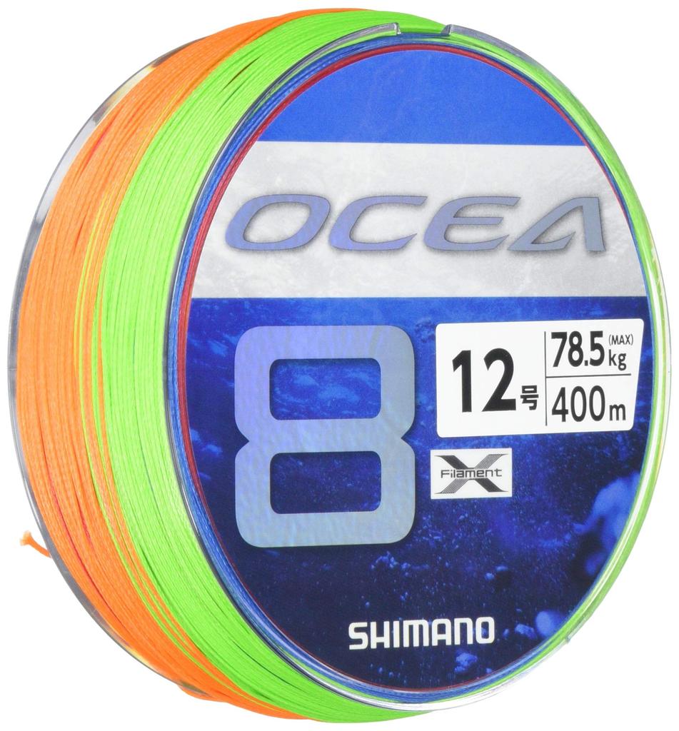 SHIMANO Line Osea 8 400m 5 Colors Fishing Line Line 2 No. 12.0 LD-A81S No.