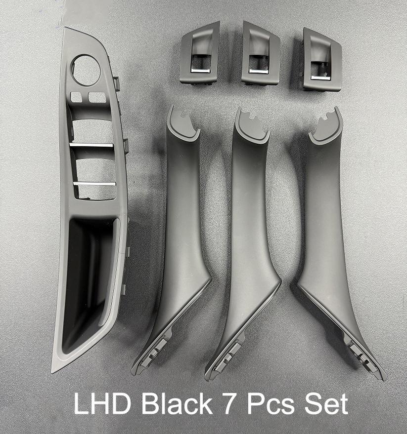 Carbon Fiber Inner Handle for F10 F11 F18 BMW 5 Series Armrest Pull Trim Cover 7 Pcs Set 51417225875 51417261933 51417225879