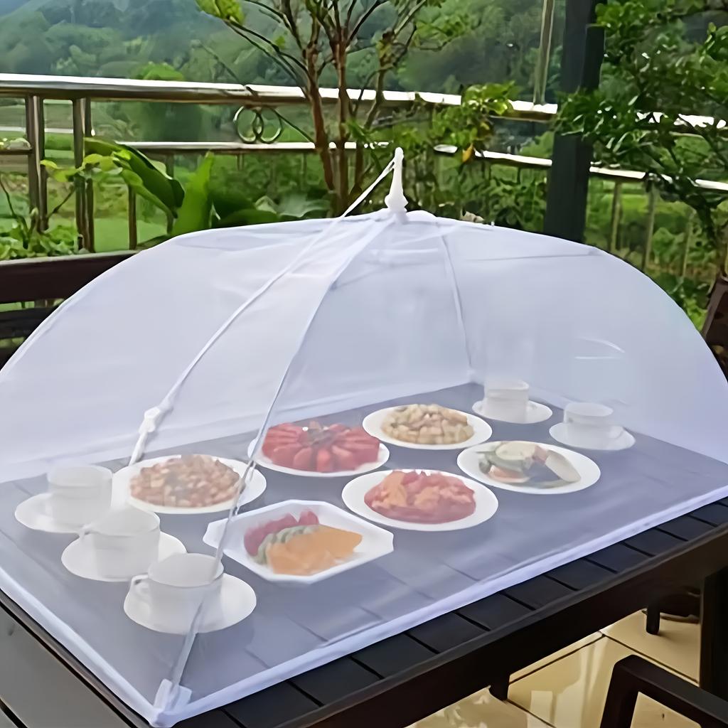 Foldable Mesh Food Cover for Dining Table Dust-Proof Insect-Proof Protector