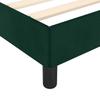 Bed Frame without Mattress Dark Green 120 x 190 cm Velvet