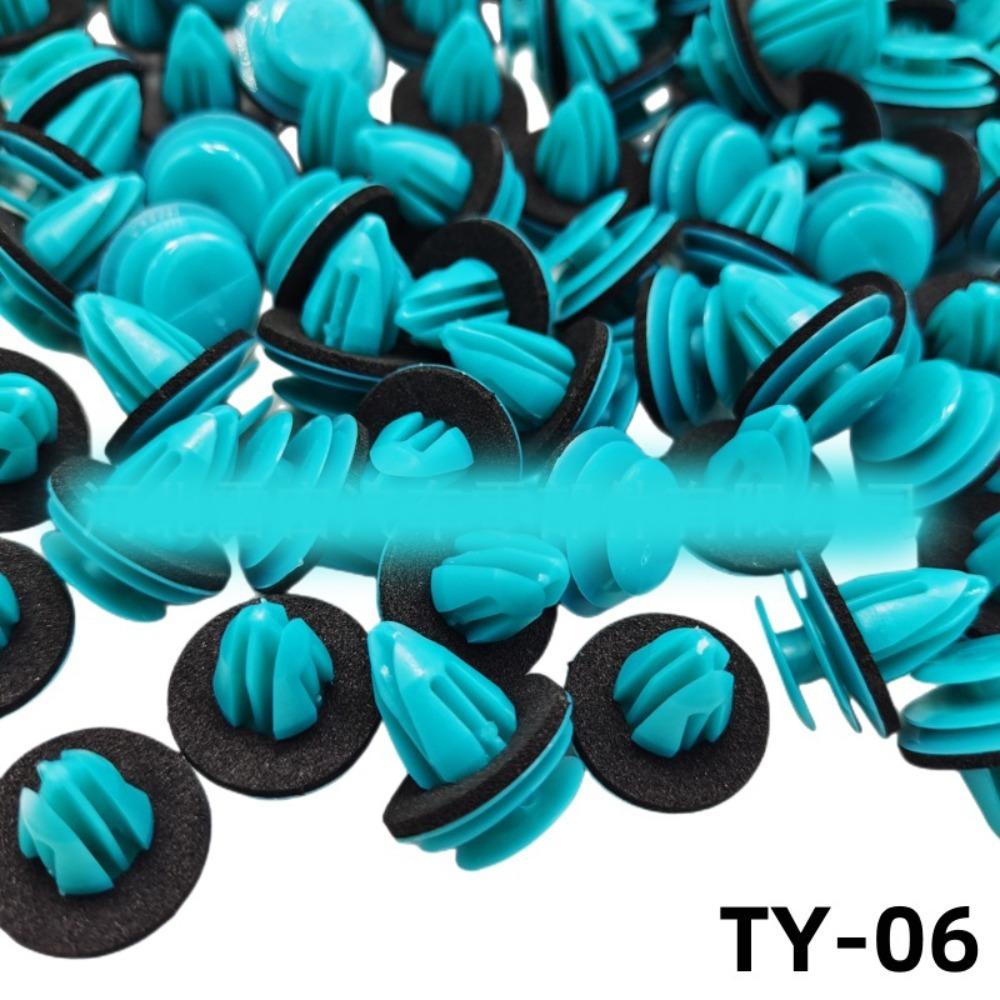 100Pcs Accessories Retainer Fastener Rivet Door Buckle Fastener Rivet Bumper Clip Auto Vehicle