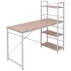 VidaXL Desk with 4-Tier Bookshelf Oak 20134