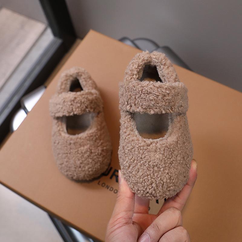 Children's Fluffy Shoes Autumn and Winter New Plush Fashion Girls' Plush Shoes Women's Treasure Cotton Shoes