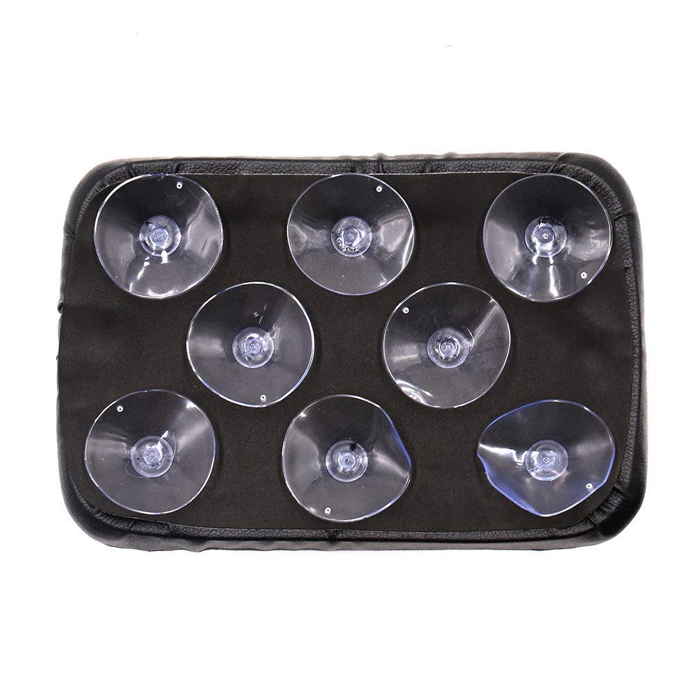 Karun Universal Pelion Seat Tandem Seat 8 Suction Cup Type B Type Black Leather American Motorcycle Rear Seat Pad