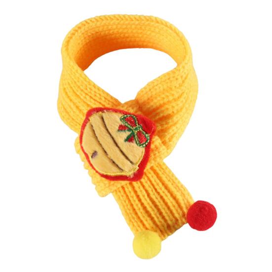 Рождественский шарф для питомца Вязаный шарф для кошки с помпоном Шарф с рождественскими елками и Санта-Клаусом Пушистая рождественская шапка со звездой на макушке для праздничной вечеринки, фотосессий