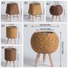 Hand Wove Rattan Woven Flower Pot Retro Flower Planters Creative Flower Basket  Home Decor