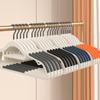 10 шт. Бытовая нескользящая вешалка с толстыми и широкими плечами, пластиковая сушилка, используемая для подвешивания одежды, органайзер для хранения в гардеробной комнате