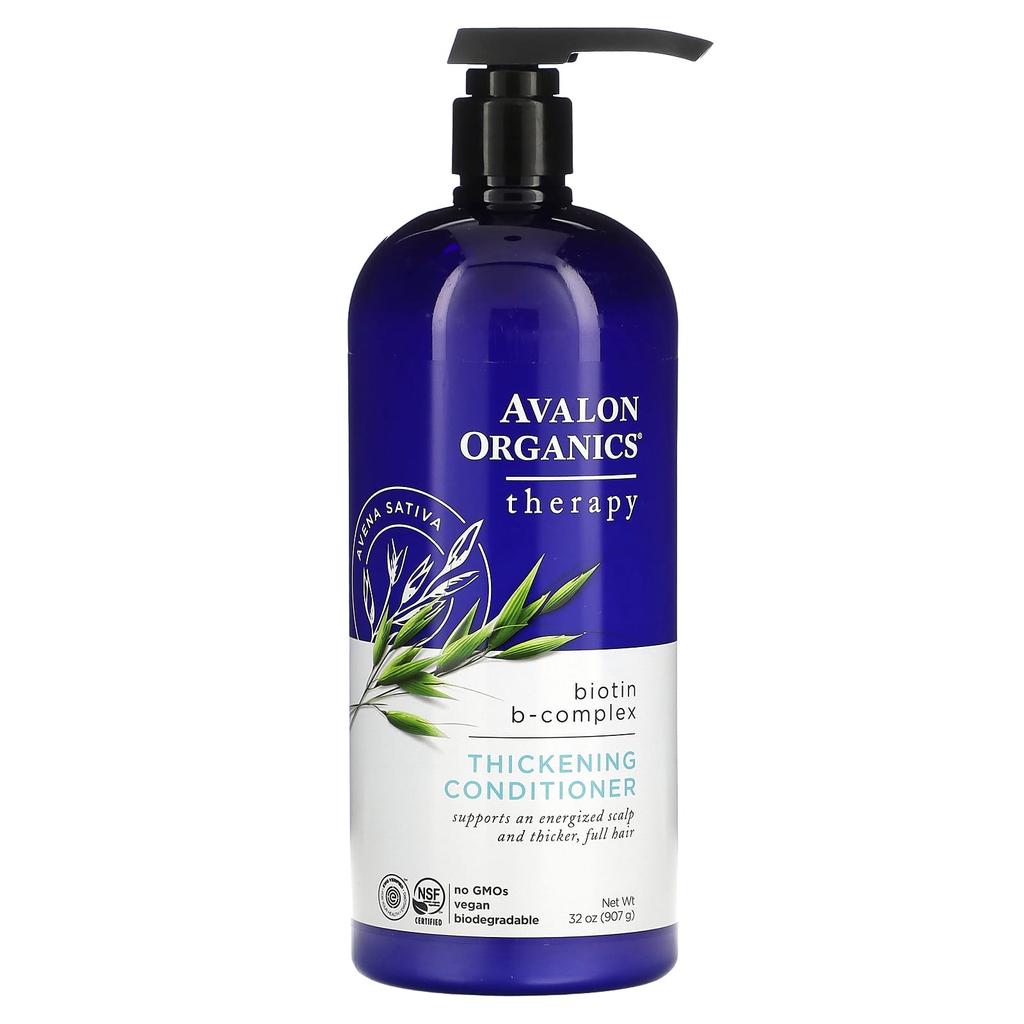 Avalon Organics Укрепляющий кондиционер для волос, Биотин B-комплекс, 32 унции (907 г)
