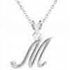 Silver Necklace with the Letter Letter Initial Alphabet Name Silver 925