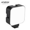 Mini LED Video Light Photography Fill-in Lamp 6500K Dimmable 5W with Cold Shoe Mount Adapter