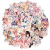 100Pcs Adult Anime Hentai Sexy Waifu Stickers Suncensored Decals for Laptop Phone Luggage Cute Car Sticker Girls Toys