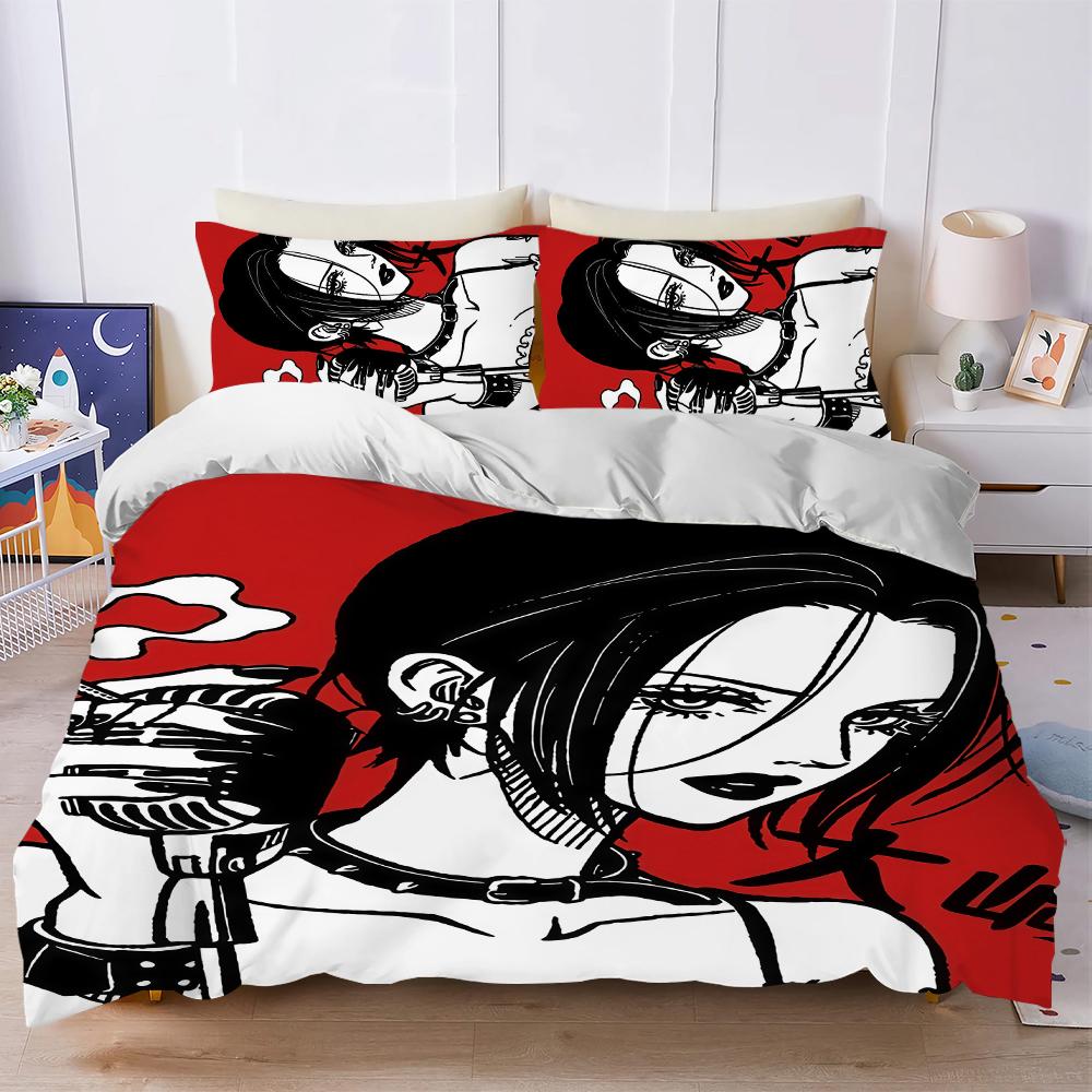 BLAST Osaki Nana smoking Comic Duvet Cover Set Soft Wash Bed 3 Piece Summer Comfortable Student Dormitory Home Baby Bedding Best