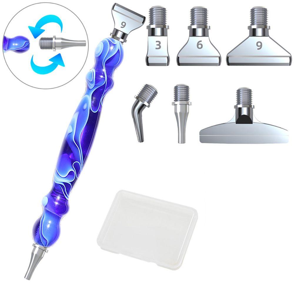 Cross Stitch Point Drill Pen Alloy Replacement Pen Heads Resin Diamond Painting Pen Resin Pen