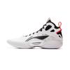 Баскетбольные кроссовки Li Ning Yushuai 19 с карбоновым сердечником, мужские, средняя высота, Бело-черные ABAV057-1