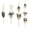 Hanging Plant Handmade Macrame Plant Hanger Flower Pot Planter Hanger Wall Decor Courtyard Garden Hanging Planter Hanging Basket