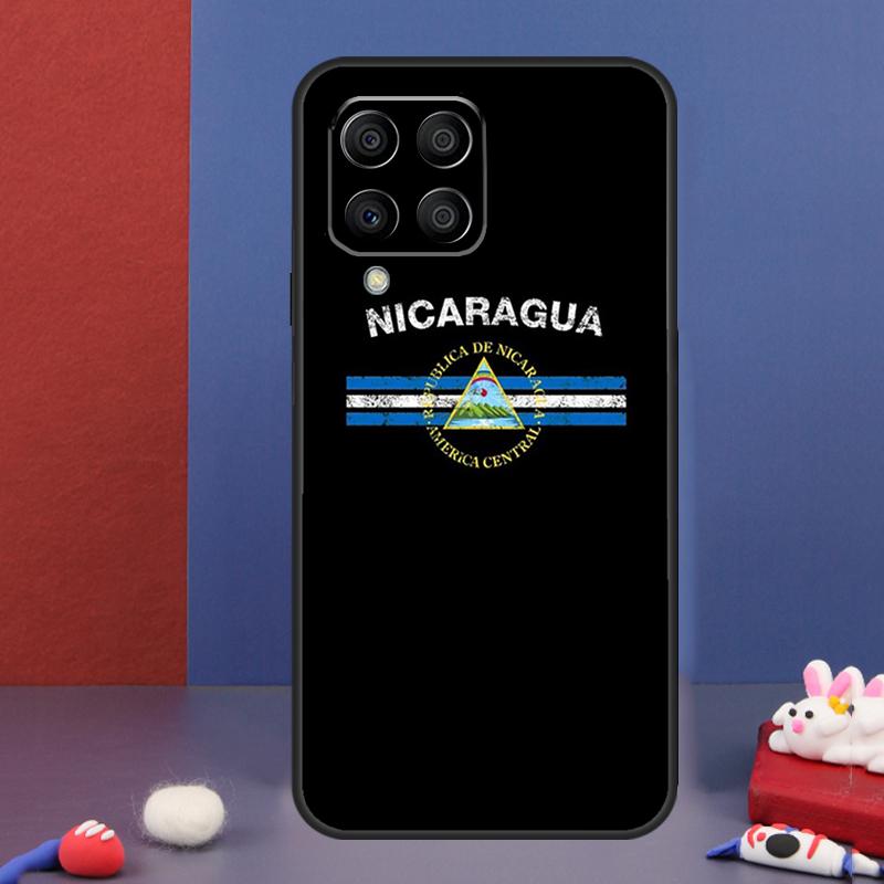 Чехол-флаг Никарагуа для Samsung Galaxy M54 M34 M14 M21 M31 M51 M12 M32 M52 M13 M23 M33 M53 M20 M30s
