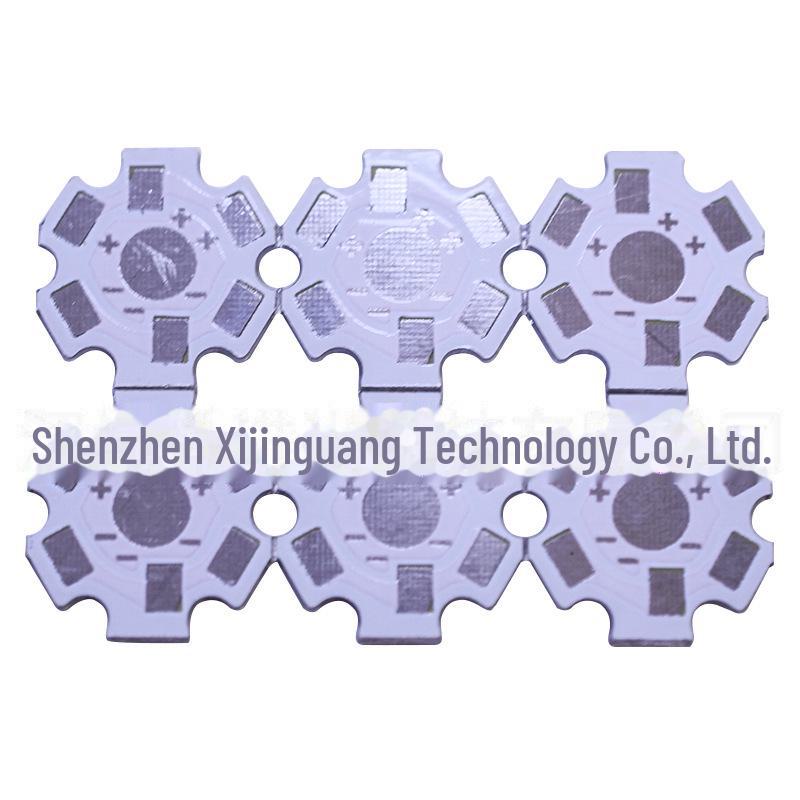 Мощные светодиодные лампы: Шестиугольное основание из алюминия для печатной платы, 2-8 футов, 1 Вт3 Вт5 Вт, для рассеивания тепла фонарика