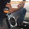 90° Folding Camping Fan with LED Light 5200mAh Portable Tent Fan Outdoor Solar Fan  Picnic Trip