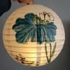Retro Paper Mid-Autumn Lantern Glowing Hanging Paper Lantern Three-dimensional Handmade Street