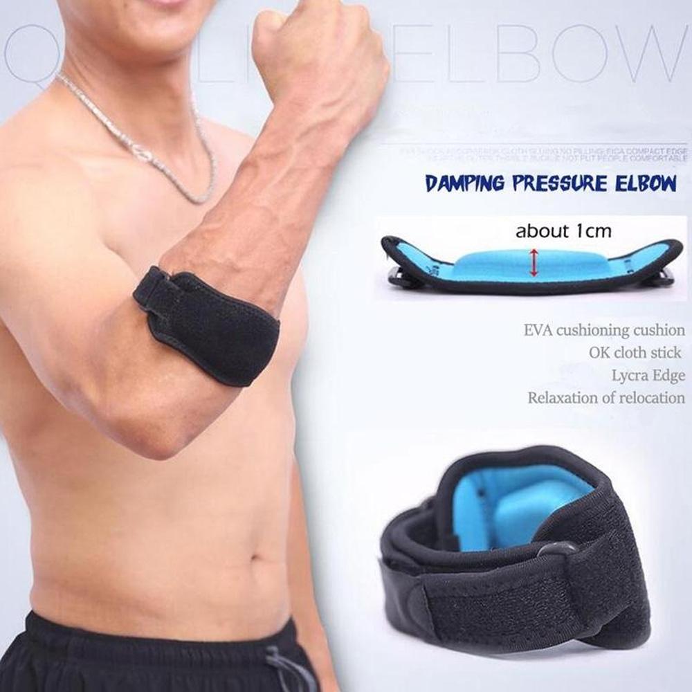 1Pcs Eva Elbow Brace Compression Pad Comfort Forearm Pain-Free Unisex Fitness Equipment Adjustable Sports Accessories