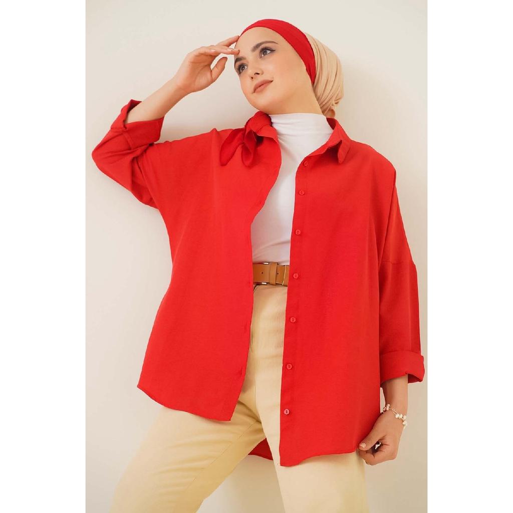 Oversize Basic Shirt Green